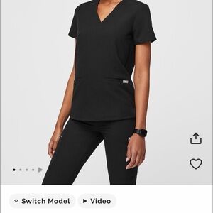 Figs 3 pocket Casma scrub top